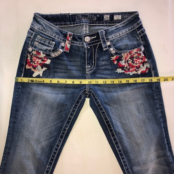 MISS ME Signature Skinny Embroidered Jeans JP7258S3 (W26 L30) - Picture 10 of 17